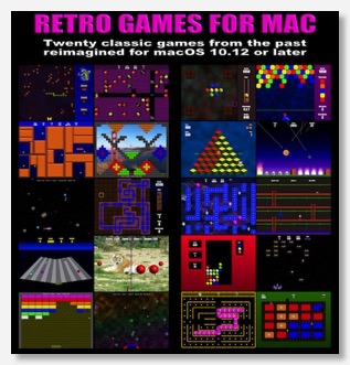 A screenshot of the Retro Games for Mac website