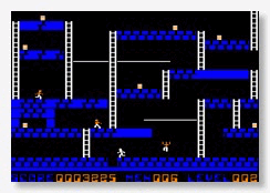 A screenshot of Lode Runner for the Apple II