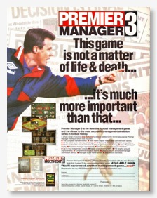 Premier Manager 3 magazine advert