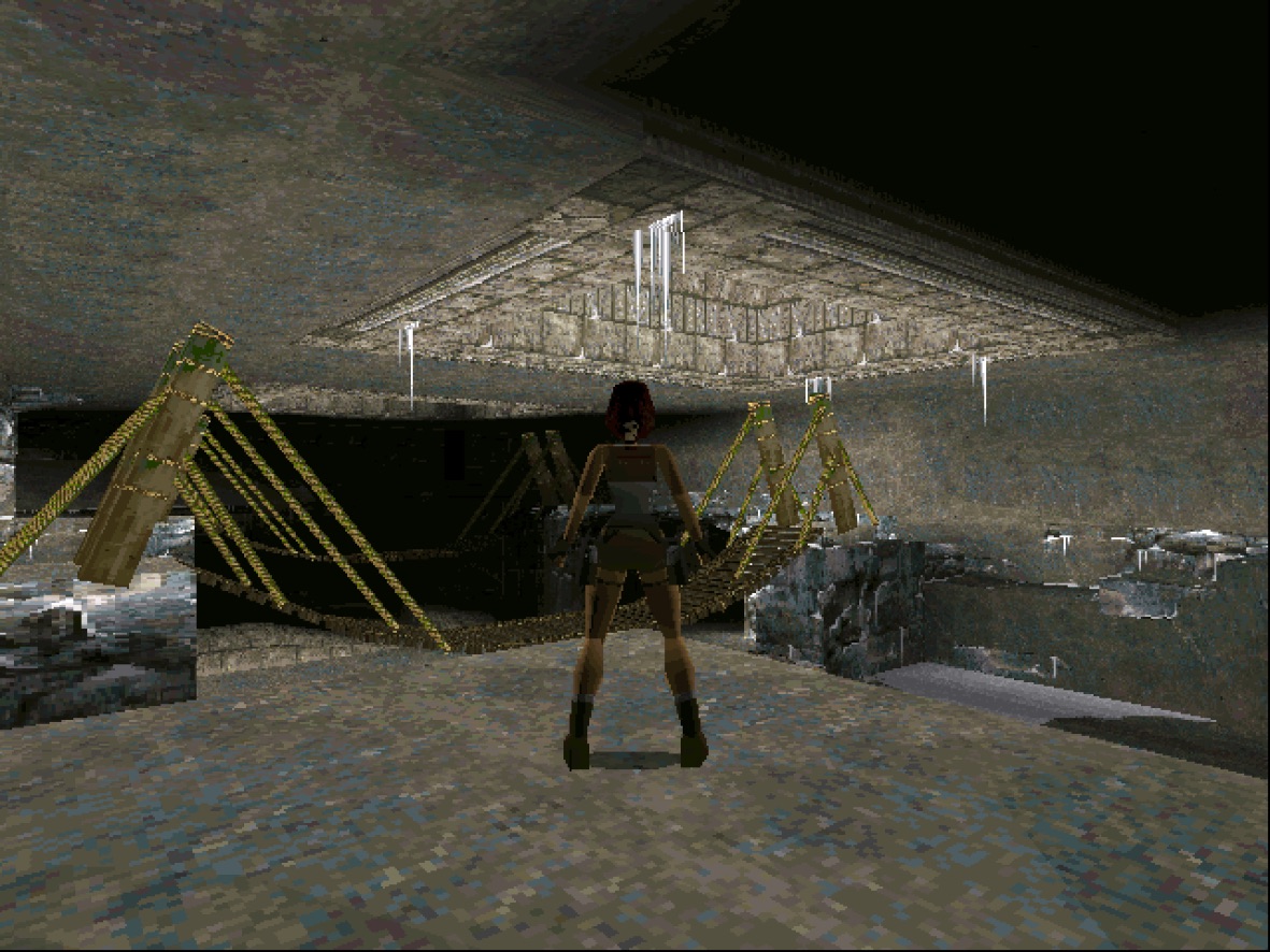 A screenshot of Tomb Raider 1.