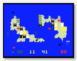 A screenshot of 1982 Intellivision game Utopia